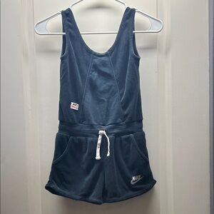 Nike Sleeveless Fleece Romper with Drawstring